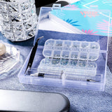 ANGNYA 4000 Stück Strasssteine ​​​​Nägel Nail Art Strasssteine ​​​​Dekorationen Nagelsteine ​​​​Für Nail Art Zubehör en Klare Kristall Strasssteine ​​​​Handwerk Mit Pick up Pinzette en Strass Picker Dotting Pen…