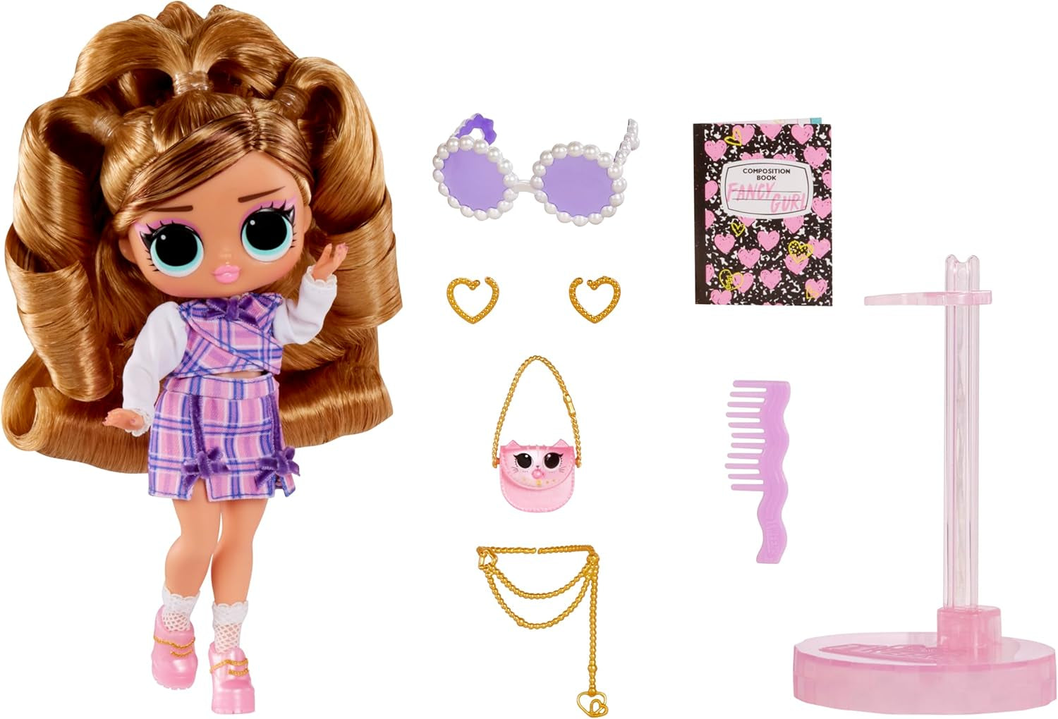 LOL Verrassing! Tweens Core Doll - Fancy Girl - Inclusief 1 modepop met outfit en accessoires, 4 verzamelobjecten, Rose