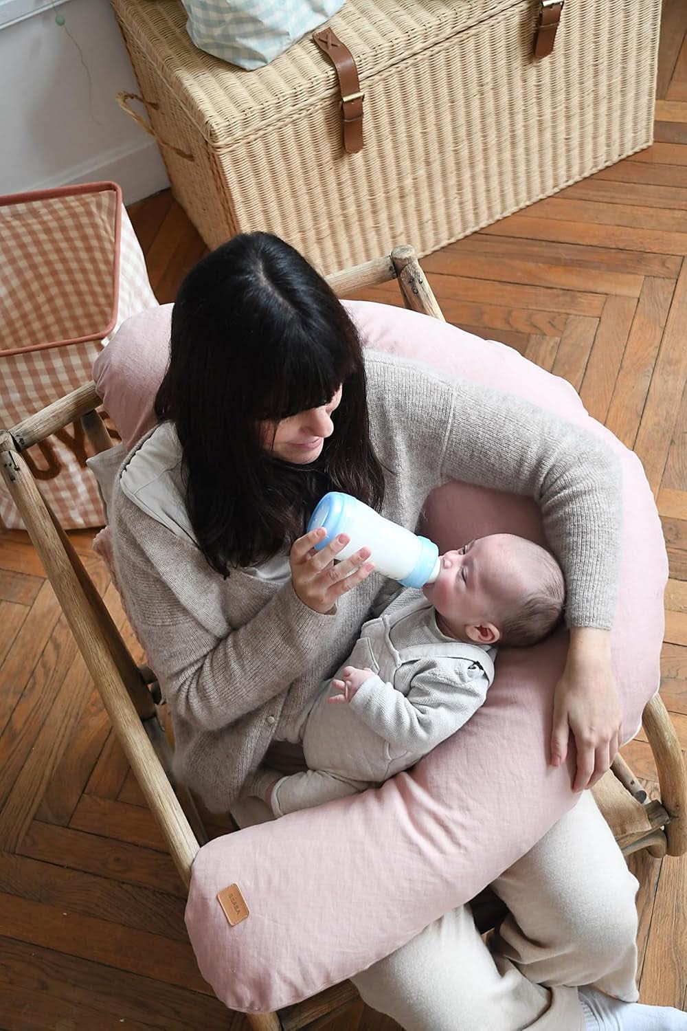 BÉABA, Big Flopsy, multifunctioneel kussen voor borstvoeding Accessoires Voeding en borstvoeding Bebe Naty Shop