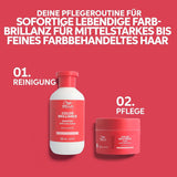 Wella Professionals Invigo Color Brilliance - Shampoo, conditioner en kleurbeschermingsmasker voor fijn en dik gekleurd haar - met vitamine E, antioxidanten en lage pH - verzachtend en voedend Naty Shop Haarmasker