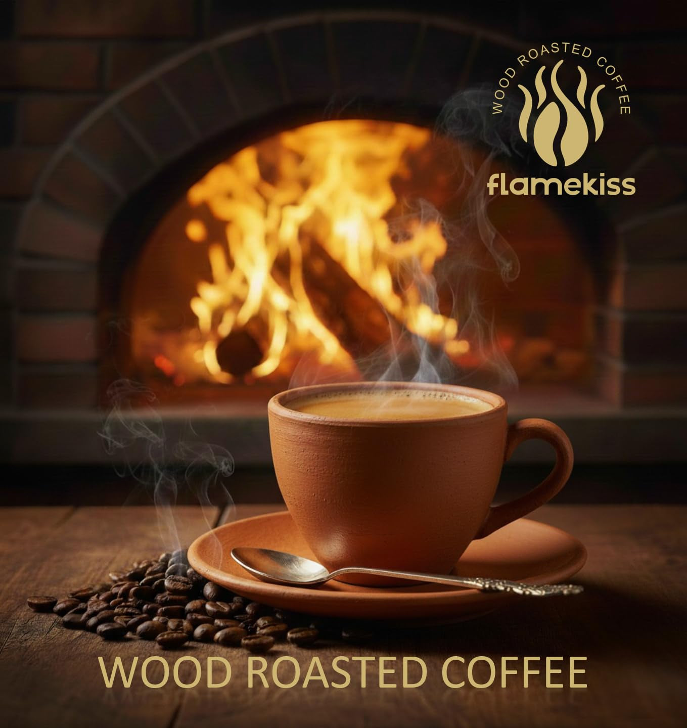 Koffiebonen 1 kg – Arabica- en Robusta-espressobonen van hoge kwaliteit, met de hand gebrand boven een houtvuur voor een rijke en aromatische koffie-ervaring met hele bonen