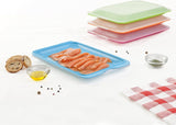 TATAY Fresh Slicer Box Set van 4, BPA-vrij, herbruikbaar, stapelbaar, vaatwasser en MWO, willekeurige kleuren. Afmetingen 17 cm x 3,2 cm x 25,2 cm Naty Shop voedselbewaardozen