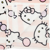 Hello Kitty sprei, roze, zachte deken 130X170Cm, microvezel sprei sprei of slaapbank. Kwaliteit met Oekotex-certificaat, Sanrio Bedden en Dekens Besuche den Kanguru-Store
