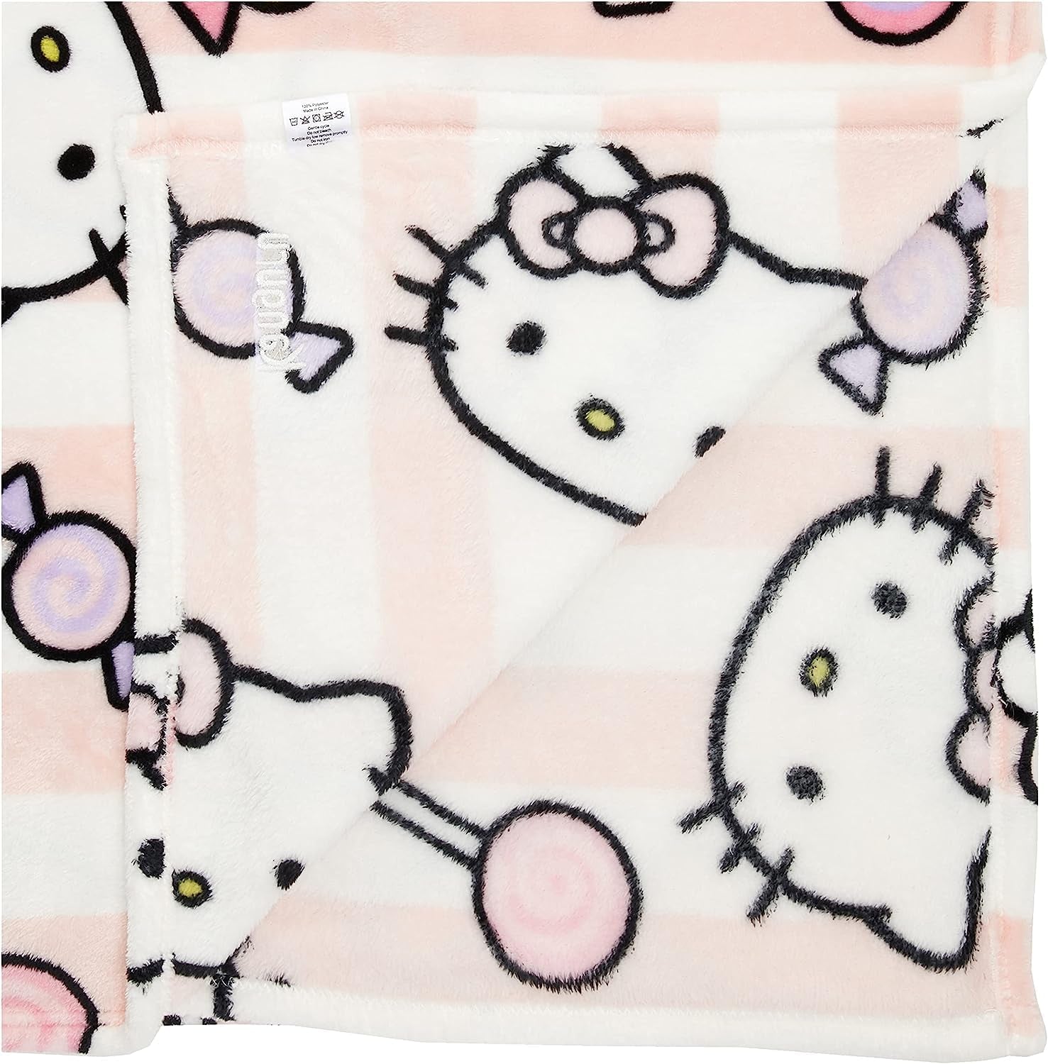Hello Kitty sprei, roze, zachte deken 130X170Cm, microvezel sprei sprei of slaapbank. Kwaliteit met Oekotex-certificaat, Sanrio Bedden en Dekens Besuche den Kanguru-Store