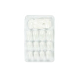 Glam'Up Paris – Kunstnagels – Volledige dekking – Gemakkelijk te gebruiken – 24 kunstnagels per doos + dubbele plakband – XL vierkante vorm – nr. 3 – French manicure, wit