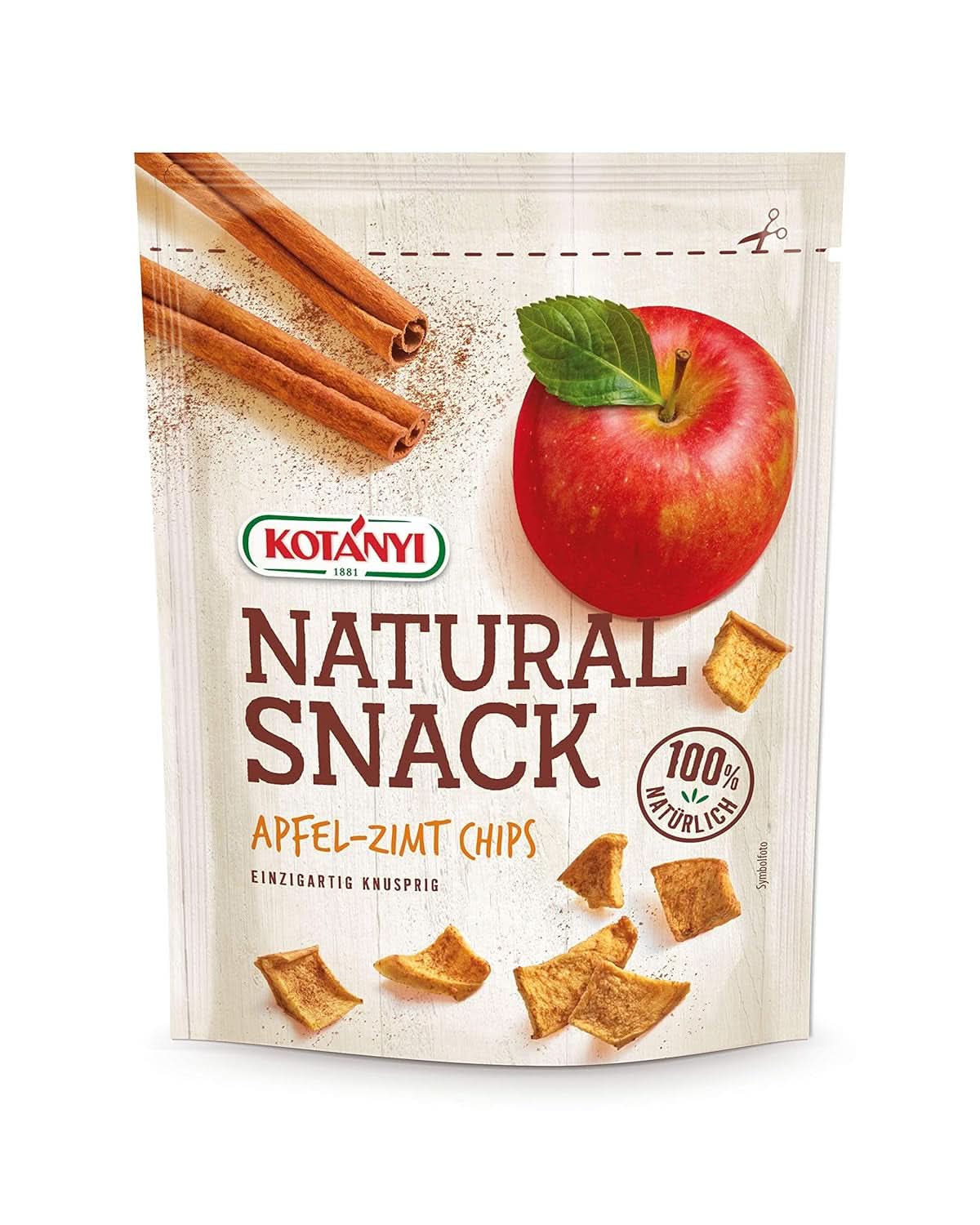 Kotanyi Gedroogde Appelstukjes met Kaneel, 100% Natuurlijk, 9 x 40 gram Gedroogde Producten Naty Shop