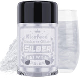 Kicofood, eetbare glitters, 5 gram, diverse kleuren Glitter Naty Shop Silver