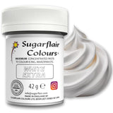 Kleurstof Sugarflair Max Concentrated White Extra, sterk geconcentreerde kleurstof voor marsepein en fondant, pastakleuring Max Concentrate - 42 g