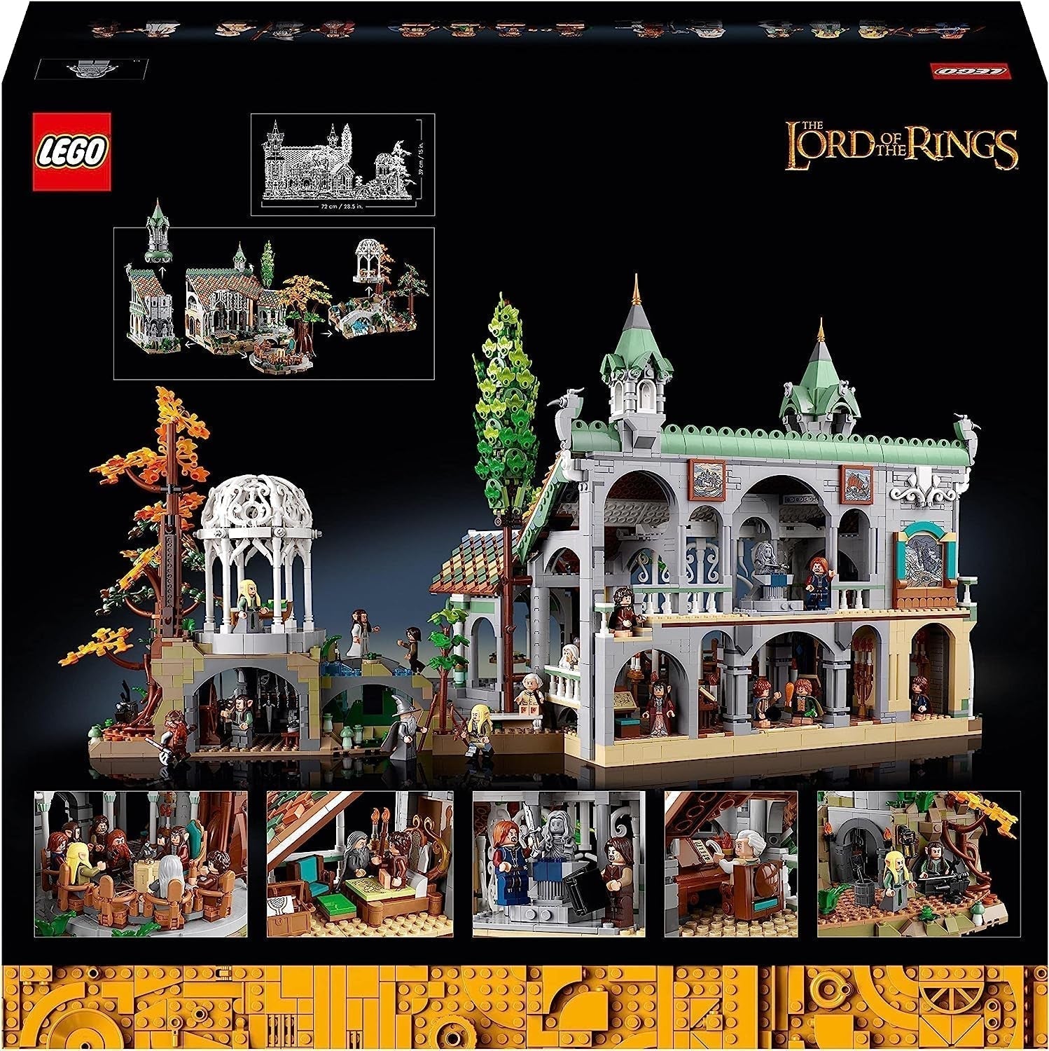 LEGO Icons The Lord Of The Rings: Rivendell - Verzamel- en displayset voor volwassenen met 15 unieke minifiguren waaronder Gandalf, Legolas, Aragorn en Frodo, exclusief op Amazon - 10316 Bouwsets Besuche in LEGO-Store