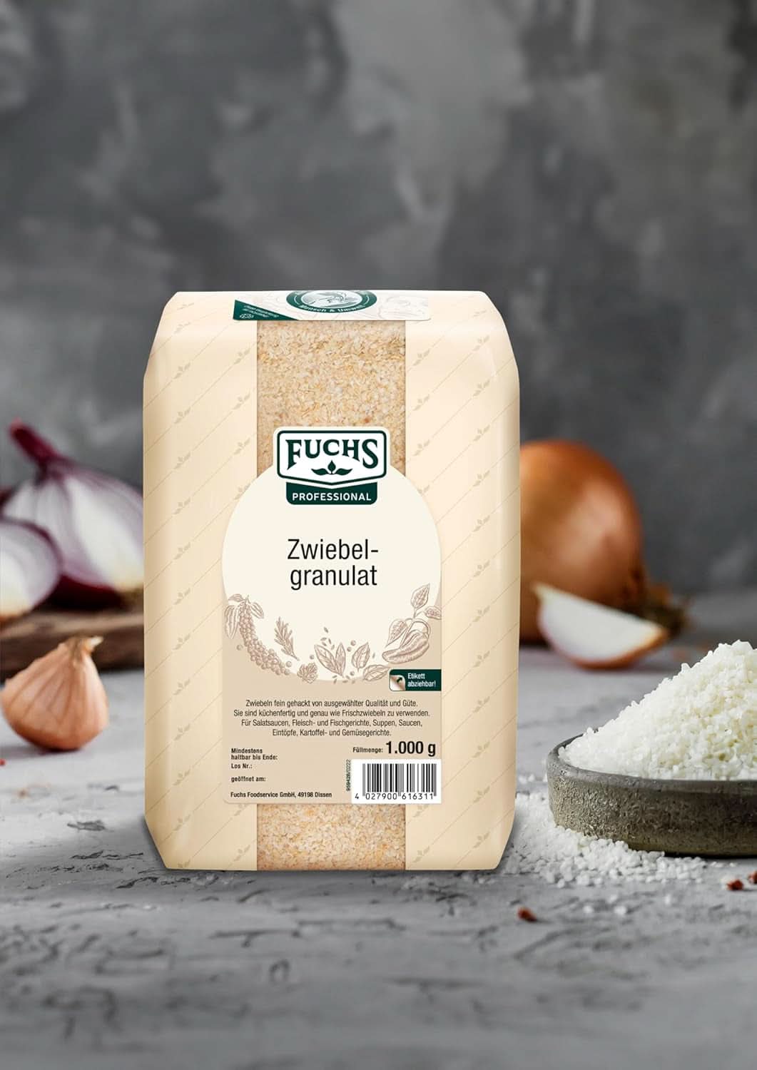 Fuchs Professioneel uiengranulaat, 1 Kg Kruiden Naty Shop