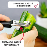 Westmark 29092270 Sparschäler Gallant, Pp/Tpe/Edelstahl, Schwarz / Rot, 16,5 X 3,7 X 2 Cm Dunschiller Naty Shop