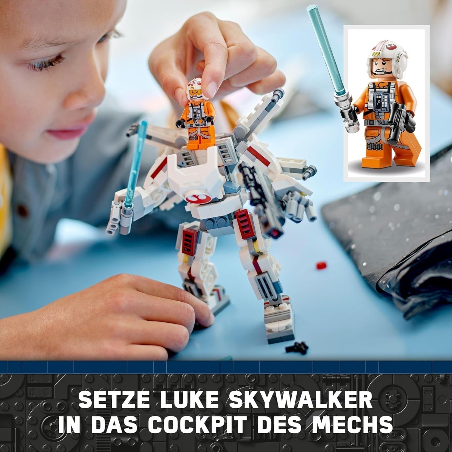 LEGO Star Wars Luke Skywalker's X-Wing Mecha, speelgoedstenen om te verzamelen, actie-avontuur, cadeau-idee voor creatieve jongens en meisjes vanaf 6 jaar 75390 Bouwsets Besuche in LEGO-Store