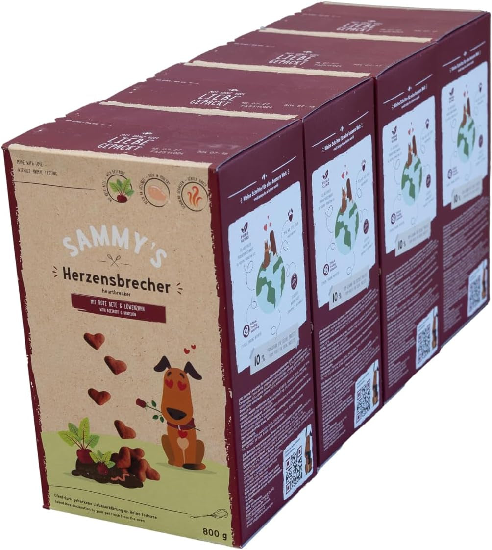 Sammy's Muesli-munten | Krokant gebakken snacks voor honden | 5 graanmueslimunten voor je grote harige vriend (30kg+) | 1 kg