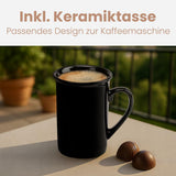 Clatronic® 1-kops koffiezetapparaat | Perfecte espressomachine voor alleenstaanden | Espressomachine met filter, inclusief keramische kop | Kleine espressomachine met filter, ideaal voor op reis | KA 3356