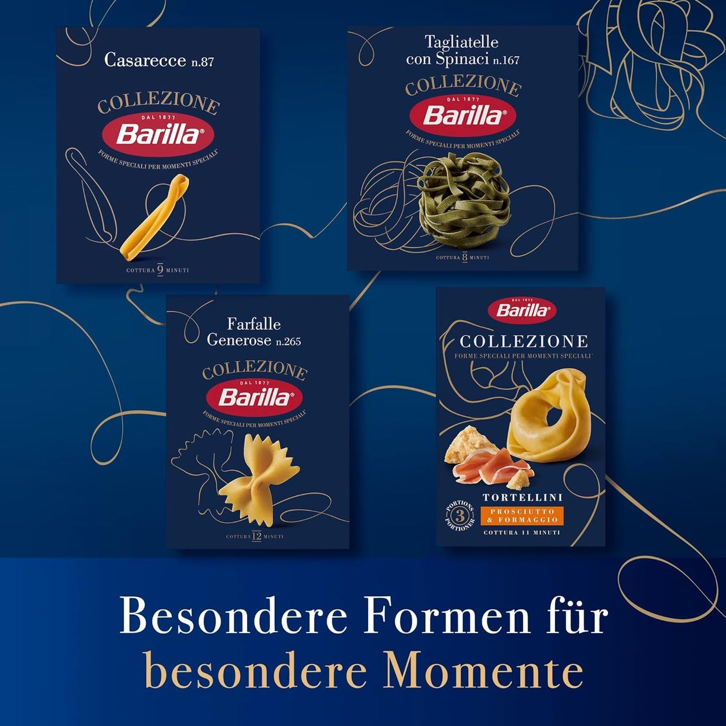 Barilla Collezione Farfalle Pasta gemaakt van hoge kwaliteit durumtarwe, altijd al dente, (1 x 500 g)