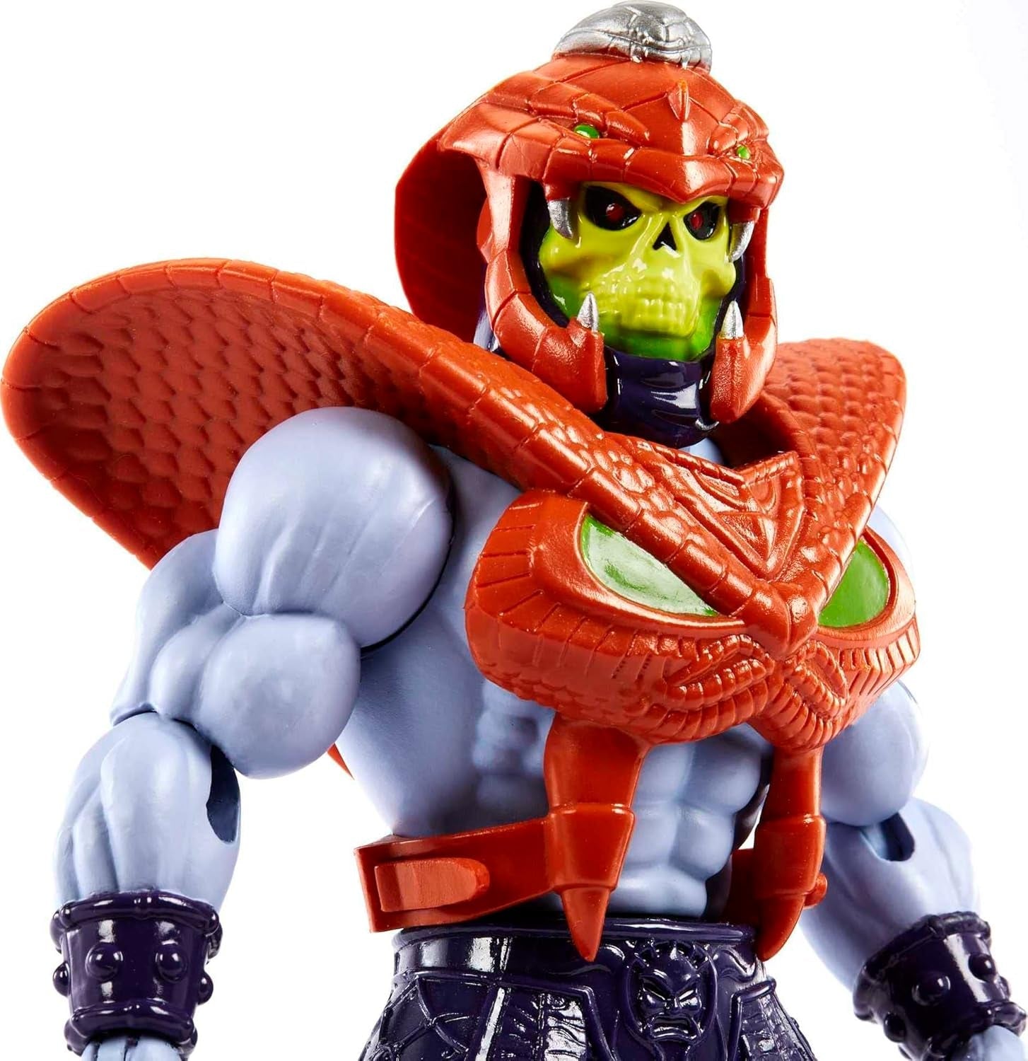 MASTERS of the UNIVERSE Snake Armor Skeletor - 16 beweegbare gewrichten, retroverpakking, ministripboek, voor kinderen vanaf 6 jaar en volwassen verzamelaars, HKM68 actiefiguren Naty Shop