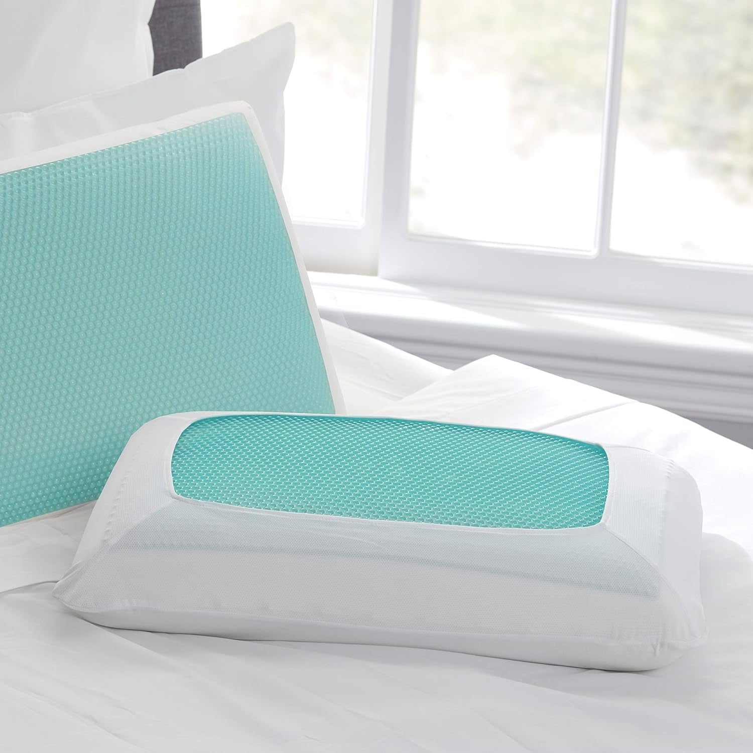 Sealy SE '19 Essentials SM Aqua Bubble Gel Sheet, 1 MC (US) kussen, wit, 61 x 40 x 14 cm Naty Shop standaardkussens