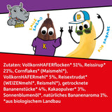 FRECHE FREUNDE KIDS, Bobs & DIKKAS Krokante banaan-cacaomuesli, knapperige chocolademuesli voor kinderen, suikerarm, geen toevoegingen, 100% veganistisch, 6 stuks (6 x 280 g)