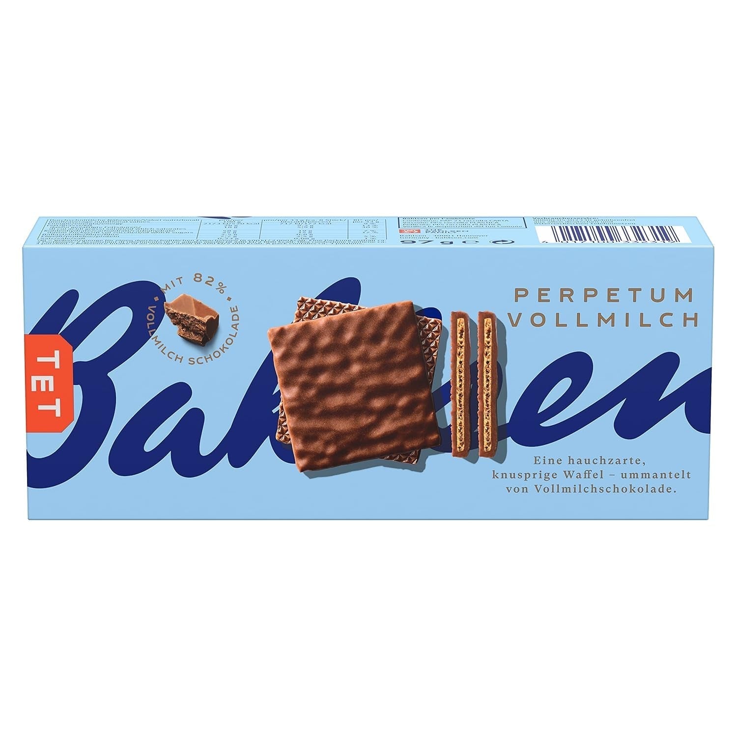 Bahlsen Perpetuum melkchocoladewafel (1 x 97 g) (pak van 10)