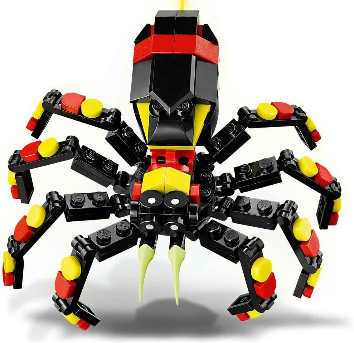 LEGO Creator 3In1 Wilde dieren: Verrassingsspin - speelgoed om om te bouwen tot een schorpioen- of slangfiguur - bouwset met 3 modellen - cadeau voor jongens en meisjes vanaf 7 jaar 31159 Bouwsets Besuche den LEGO-Store