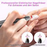 Draadloze elektrische nagelvijl - 35000 RPM voor gelnagels, 12 in 1 professionele nagel- en acrylnagelvijl, manicure- en pedicureset met 5 snelheden