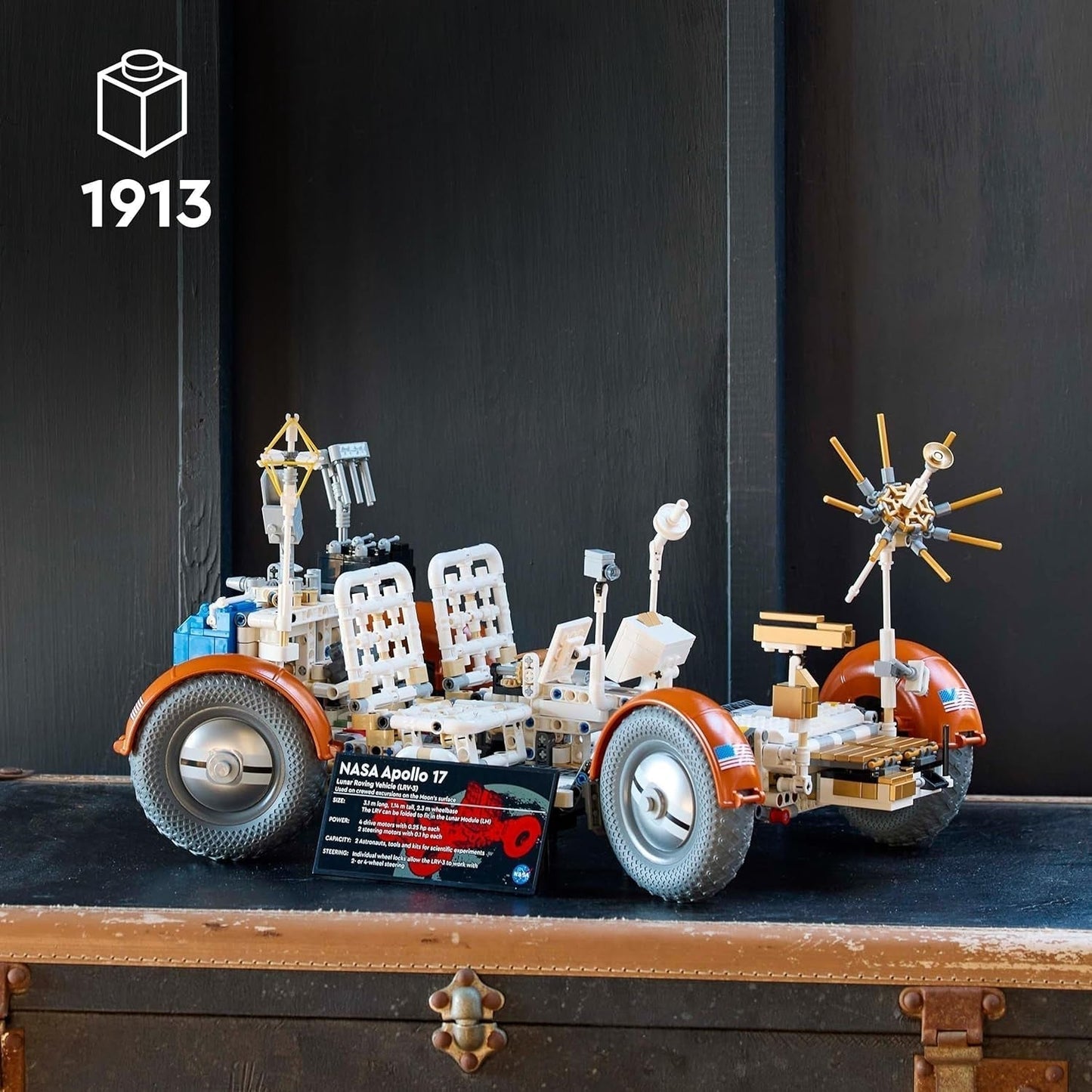 LEGO Technic NASA Apollo Lunar Roving Vehicle (LRV), maanrovermodel voor volwassenen, ruimteverzamelobject voor wetenschapsliefhebbers, bouwspeelgoed, ruimtevoertuigmodel 42182 Bouwsets Besuche in LEGO-Store