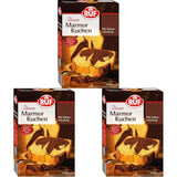 RUF Marmorkuchen, Backmischung Für Einen Kuchen Mit Marmormuster, Hellerteig Mit Kakaomischung, Extra Saftig Und Locker, Veganistische Variante Möglich Naty Shop 450 G (3Er Pack)