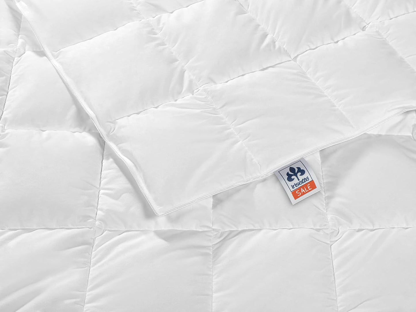 Irisette Nora donzen dekbed Licht zomerdekbed met 100% katoenen hoes, 100% donsvulling klasse I, 135 X 200 cm, Oeko-Tex gecertificeerd, geproduceerd volgens de Duitse kwaliteitsnorm Quilts en quilts Naty Shop Light 135 X 200 Cm