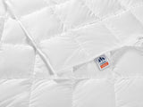 Irisette Nora donzen dekbed Licht zomerdekbed met 100% katoenen hoes, 100% donsvulling klasse I, 135 X 200 cm, Oeko-Tex gecertificeerd, geproduceerd volgens de Duitse kwaliteitsnorm Quilts en quilts Naty Shop Light 135 X 200 Cm