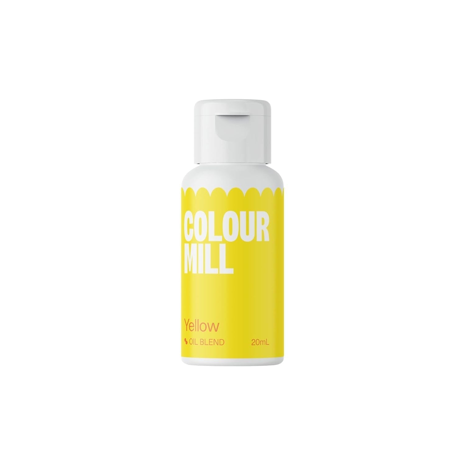 Color Mill gele voedingskleurstof op oliebasis - voedingskleurstof voor chocolade, fondant, muffins, cakes, bakken, bitterkoekjes - voedingskleurstof voor taartdecoratie - 20 ml