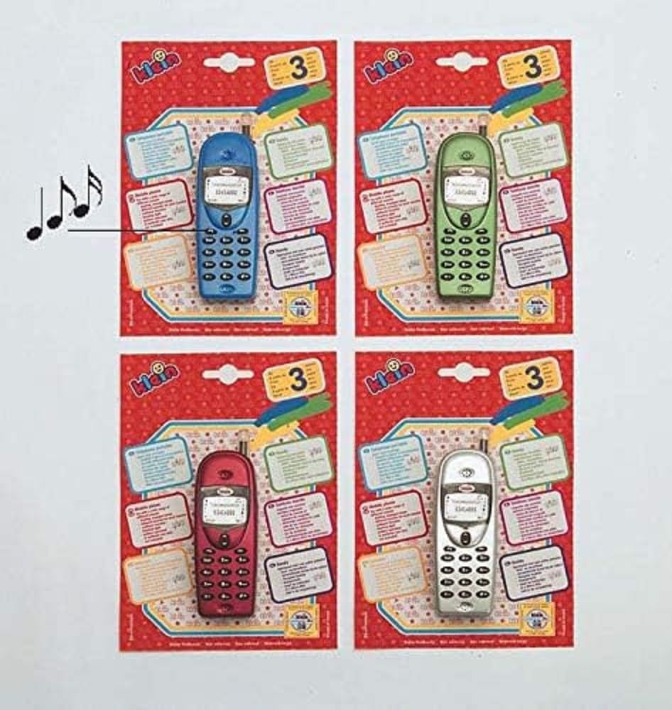 Theo Klein 4920 Multitone Mobiele Telefoon I Speelgoedmobiele telefoon op batterijen met verschillende tonen en knipperlicht I Afmetingen: 4 cm x 2,6 cm x 12,3 cm I Speelgoed voor kinderen vanaf 3 jaar Bebe Naty Shop Toys Standaard titel
