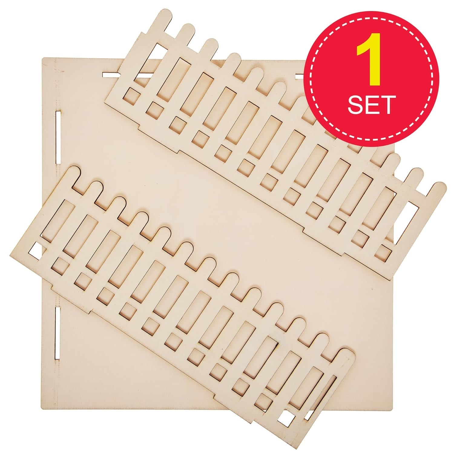 Baker Ross FN256 Mini Houten Tuinpoppenhuis - 1 Pack Kinderpoppenhuisset Knutselset