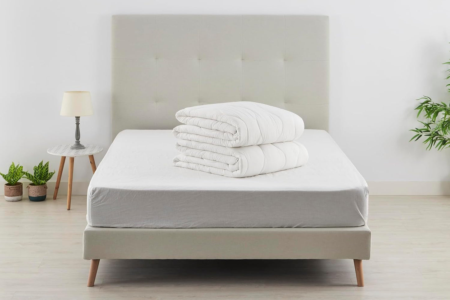 Degrees Home - 4 Estaciones - Noordse quilt, 180 cm, 2 quilts. Winter: vezels 270 G/M2; Zomer 170 Gr/M2-260X240 Cm Dekbedden en dekbedden Naty Shop