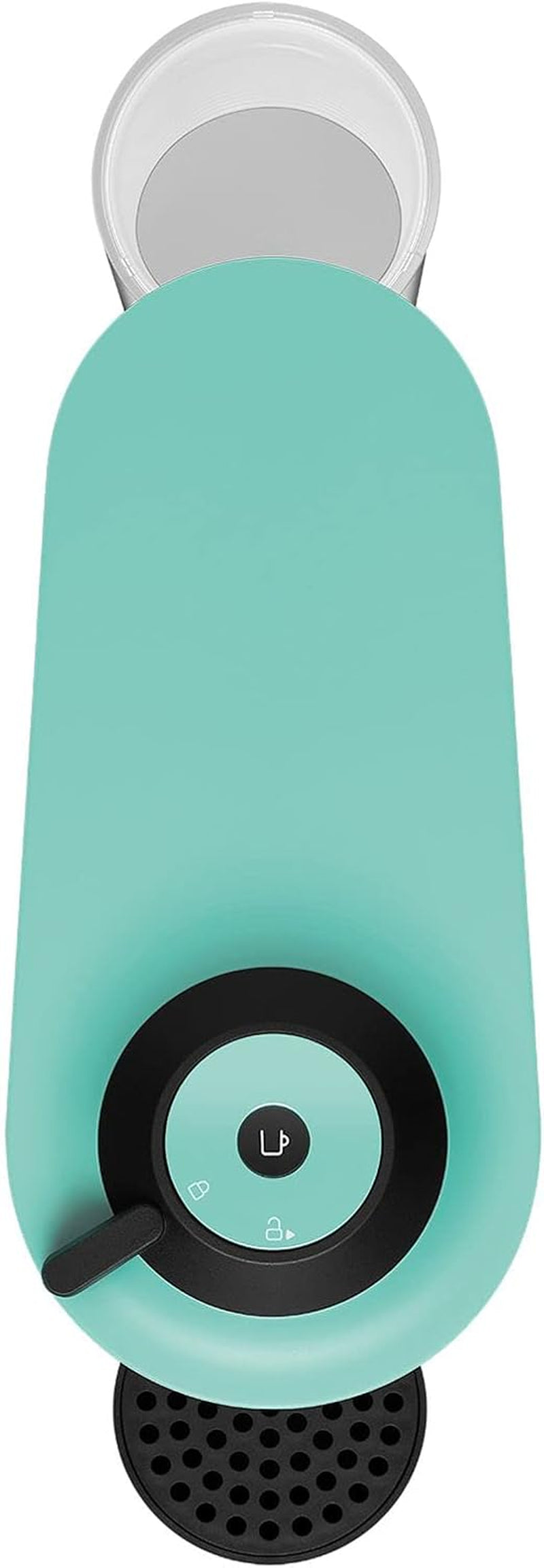 Espressomachine met Nespresso Krups Vertuo Pop capsules, inhoud: 560 ml, automatische capsuleherkenning, one-touch systeem, 4 kopgroottes, verkorte opwarmtijd, duurzaam, Aqua Mint, XN9204