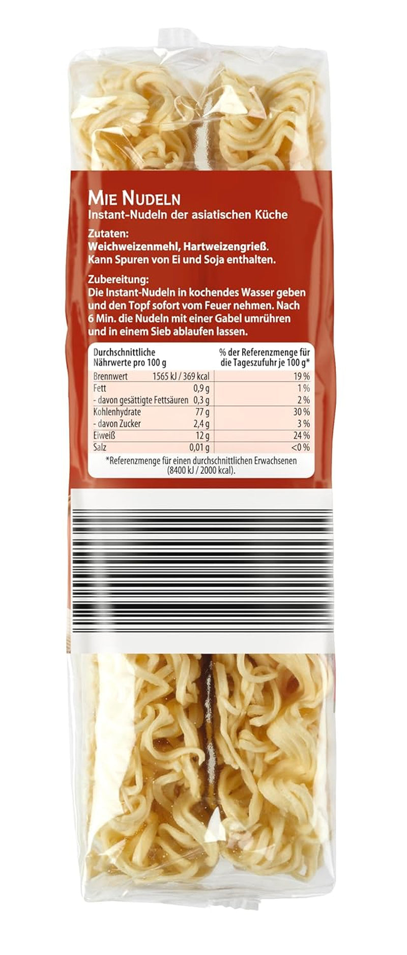 Bamboo Garden - Mie Noedels | Instantnoedels voor de Aziatische keuken | Ideaal voor wokgerechten of soepen Veganisten | Zak van 250 gram
