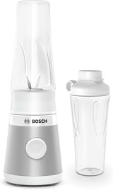 Bosch Mini-Standmixer Vitapower Serie 2 MMB2111S, Highspeed-Mixer, Bis Zu 40.000 Rpm, Tritan Togo-Flasche 0,6 L, Trinkdeckel, Bruchsicher, Spülmasch.Geeignete Teile, 450W, Zilver/Schwarz Keuken Naty Shop Single Zilver / Weiß