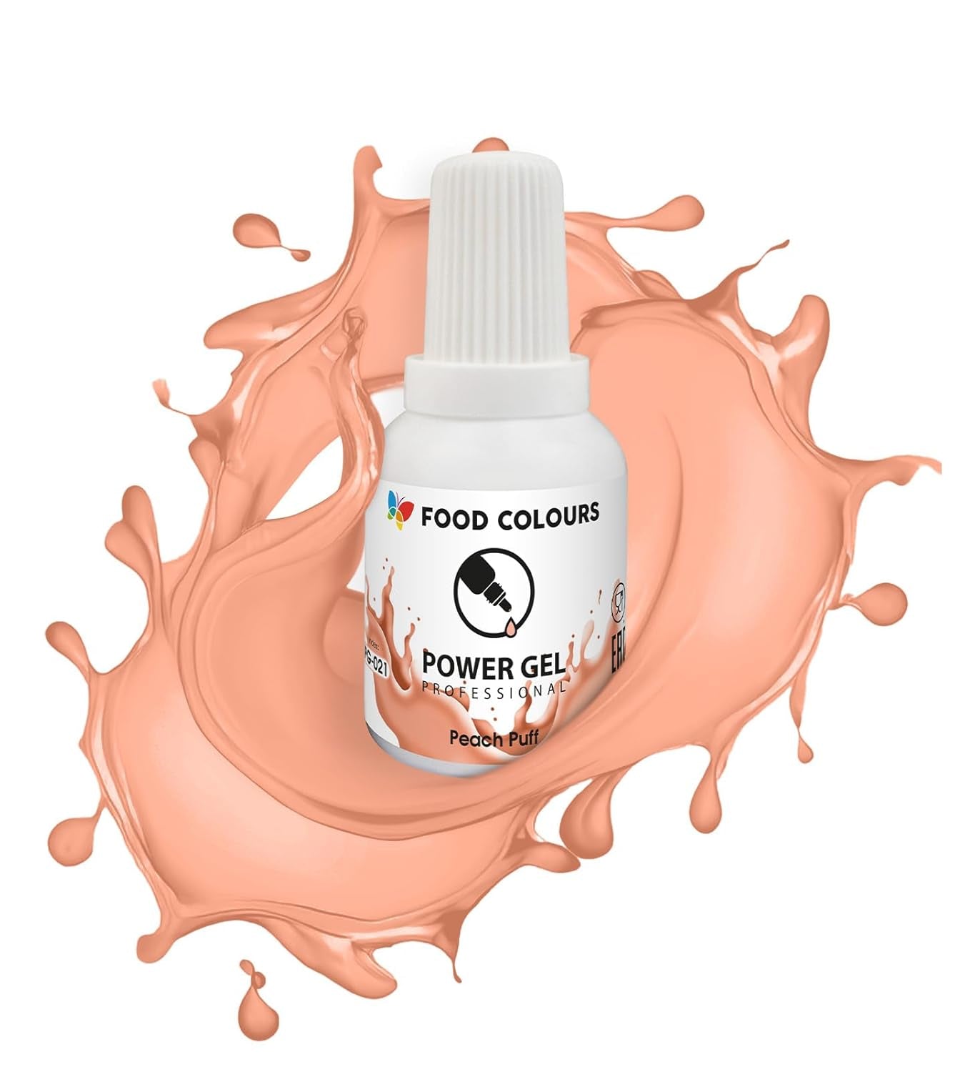 Gelvoedselkleuring, beige, champagnekleur, 20 g. Voedselkleuring voor een breed scala aan toepassingen voor het decoreren van taarten, taarten, room, biscuitgebak, royal icing, macarons.