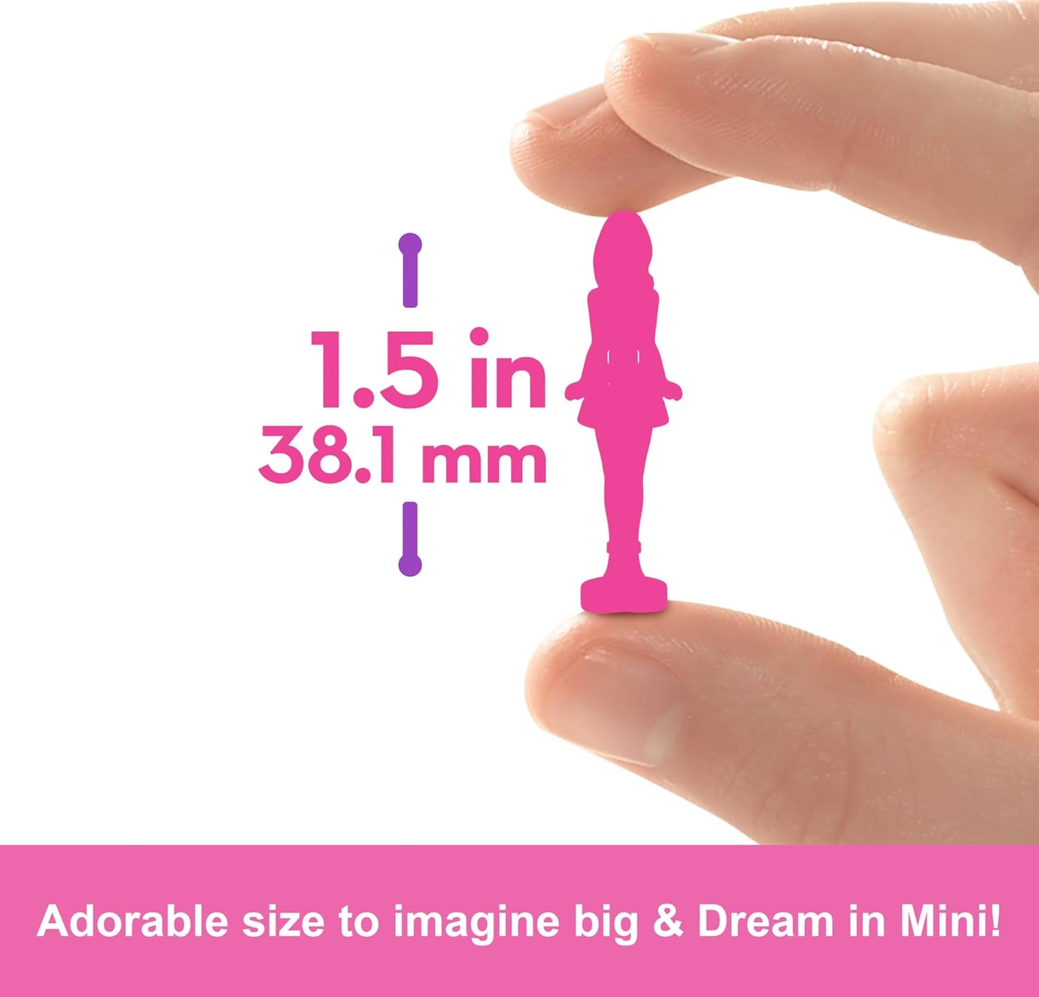 Barbie Mini Barbieland set van 5 fashionista's poppen, ca. Mini-poppen van 3,8 cm hoog in lippenstiftmouwen, verrassingscollectieset (stijlen kunnen variëren), JBD26 Naty Shop-poppen