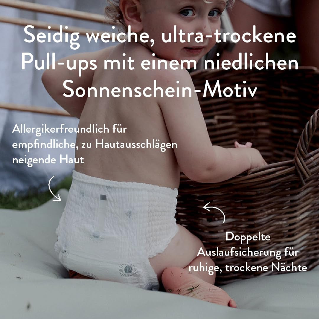 Push-upluiers, maat 4 L (7-12 kg) - 1 zak van 25 stuks - Geen schadelijke stoffen, milieuvriendelijk, ultraplat, voor nachtgebruik - Made in Denmark