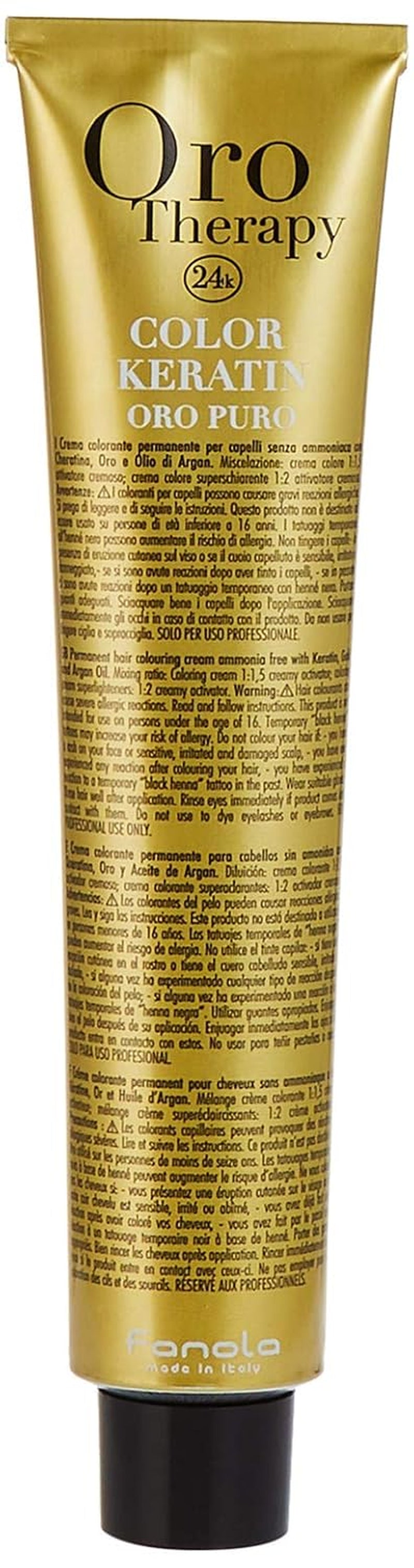 Fanola Oro Therapy Color Keratin 5.0 100ml Haarverf Naty Shop 11 Super Blond Platina