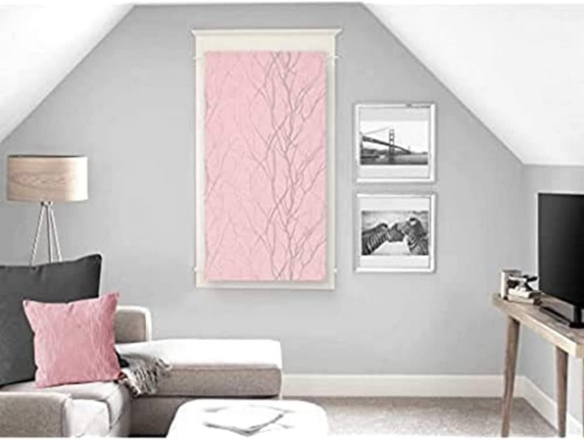 Soleil D'Ocre Liane Bise-Bise, polyester, wit, 70 x 200 cm Dekbedden en dekbedden Naty Shop Roze H90 X B45 Cm (pak van 1)