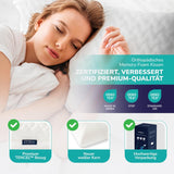 ZenPur Orthopedisch nekkussen 40x60-13cm, Memory Foam Hoofdkussen - Ergonomisch slaapkussen voor nek en schouders, Oeko-TEX gecertificeerd