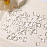 3D Heart Nail Art Charms,320 Stück Niedliche Klar Acryl Herz Nail Charms, Flatback Heart Nagel Strasssteine ​​4Mm 6Mm 8Mm Harz Nagelkunst Decoraties voor Frauen Mädchen DIY Maniküre Zubehör(4Mm 6Mm 8Mm)
