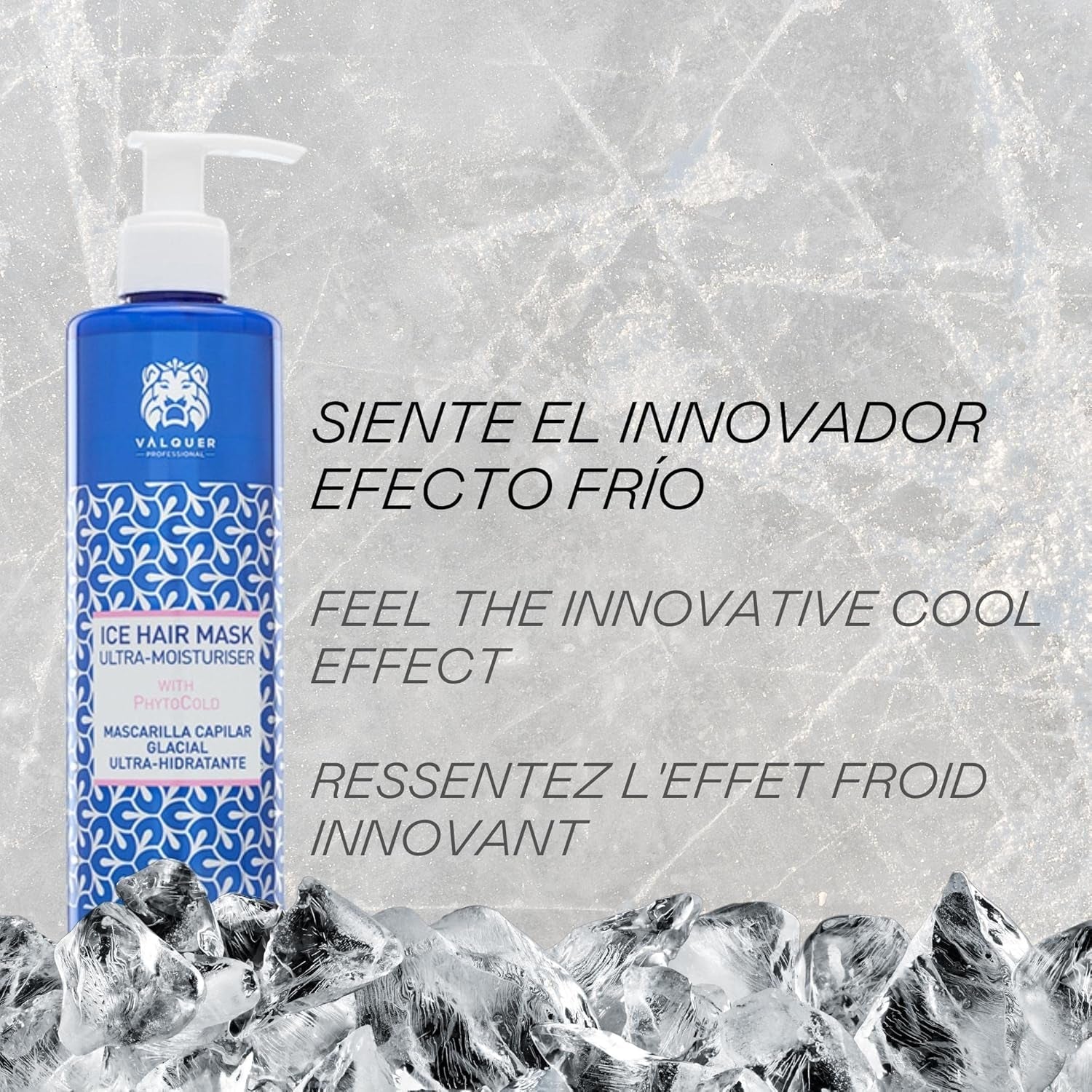 Valquer Profesional Ice Hair Mask - Ultra-hydraterend haarmasker zonder sulfaten, zouten en siliconen Naty Shop haarmasker