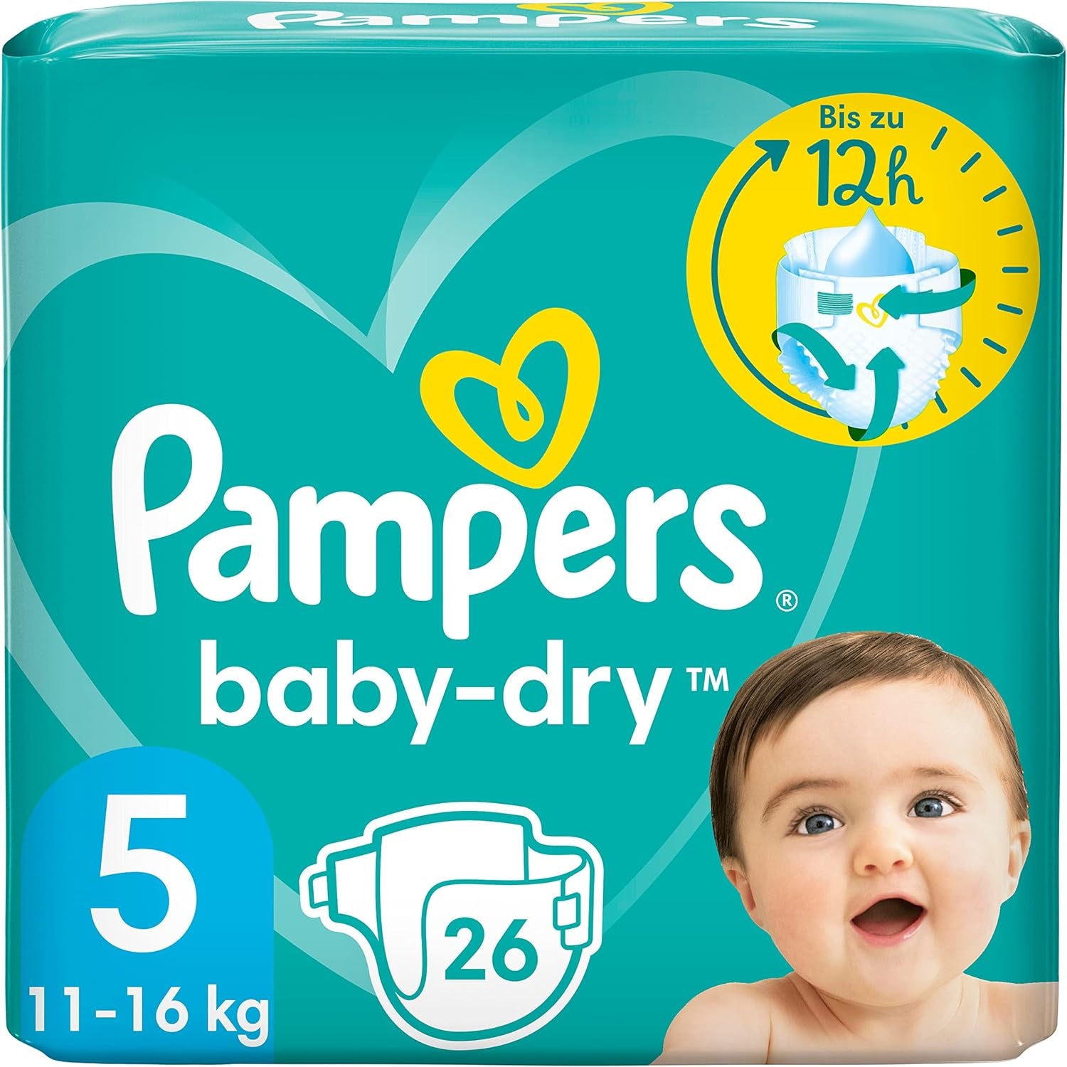 Luiers Pampers 81657566 Baby-Dry broek, wit