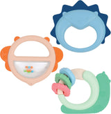 LUDI - Planet Bell - Babyspeelgoed - Vanaf 3 maanden - Levendige kleuren, verschillende texturen en originele vorm - Bevordert de fijne motoriek en behendigheid Bebe Naty Shop Trio Bell Toy