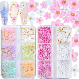 GZMAYUEN 920 Stuks Goud Zilver Plaksteen Perlen Voor Nagel, Halbrunde Weiße Beige Nagel Perlen, Kleine Halbrunde Plaksteen Perlen Voor DIY Nail Art Decor