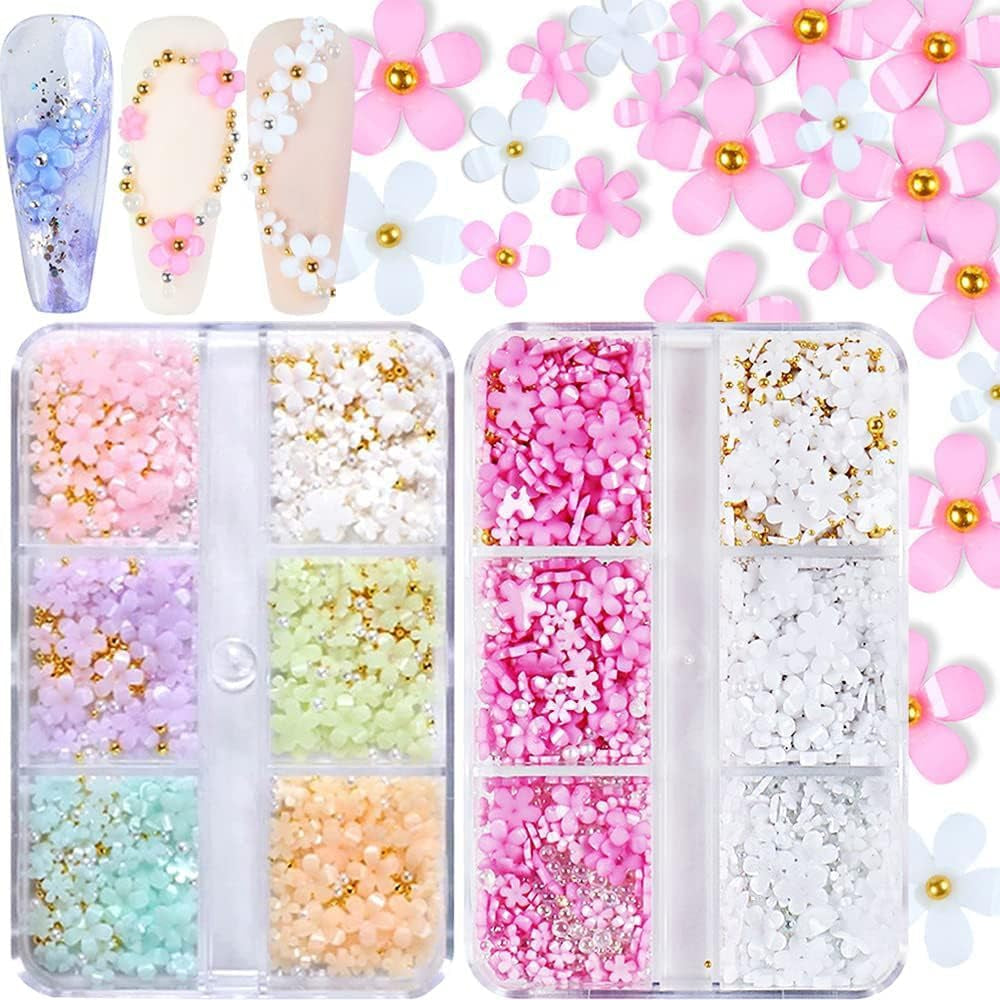 GZMAYUEN 920 Stuks Goud Zilver Plaksteen Perlen Voor Nagel, Halbrunde Weiße Beige Nagel Perlen, Kleine Halbrunde Plaksteen Perlen Voor DIY Nail Art Decor