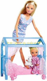 Simba Steffi Love Sweet Dreams / Schattige babypop en wieg / met glow-in-the-dark-functie / 12 stuks / 29cm / Voor kinderen vanaf 3 jaar