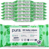 Eco-vriendelijke wegwerp-babydoekjes voor de gevoelige babyhuid 70 doekjes (1 pak) 99% water 100% plasticvrij voor gevoelige huid Eczeemgevoelige pasgeborenen Biologisch afbreekbaar Veganistisch